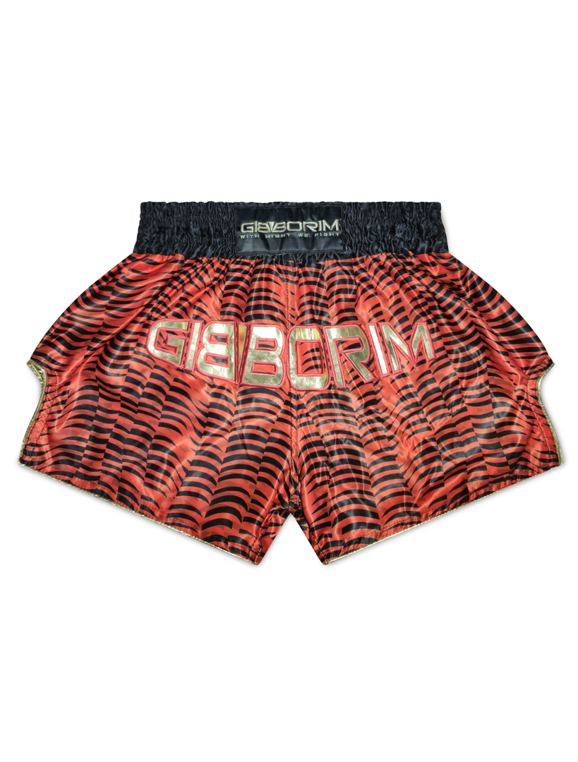 Crimson Flow – Muay Thai Shorts