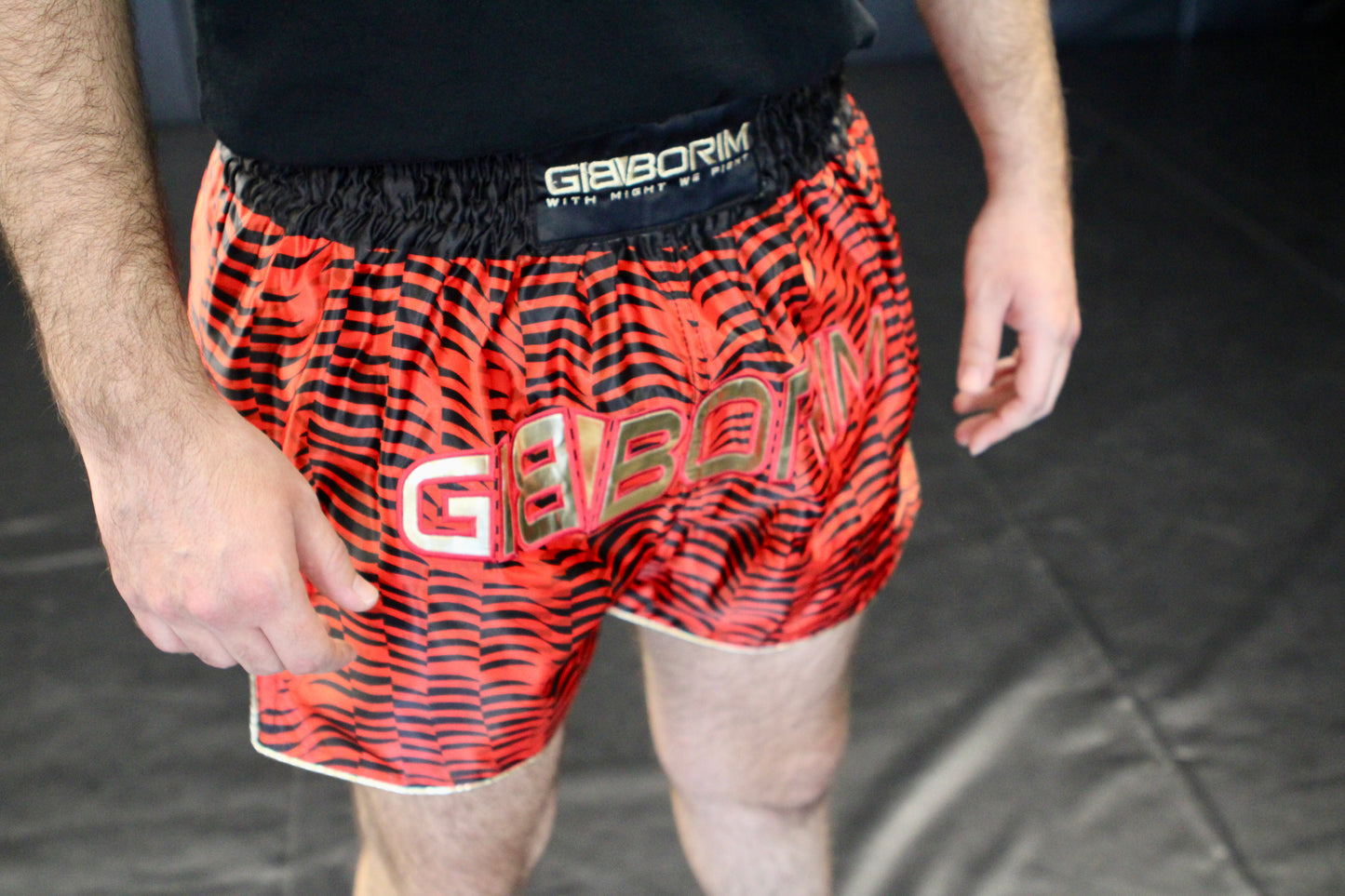 Crimson Flow – Muay Thai Shorts