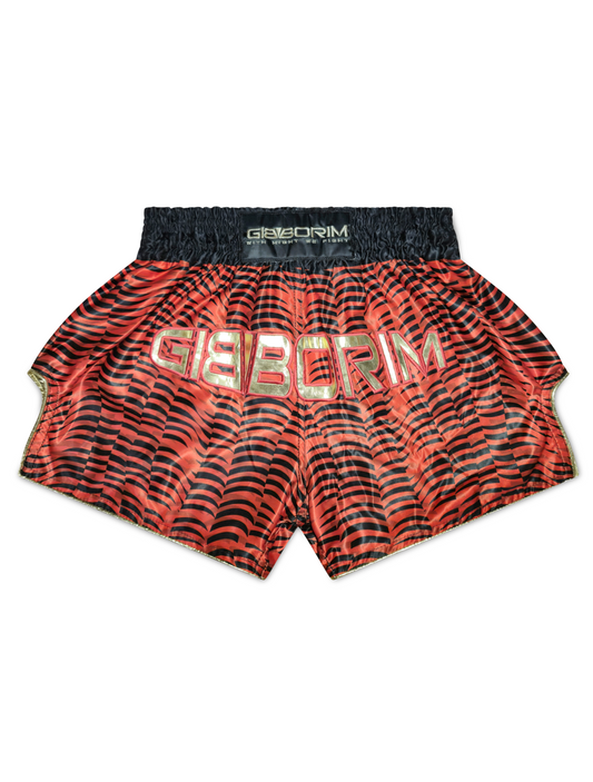 Crimson Flow – Muay Thai Shorts